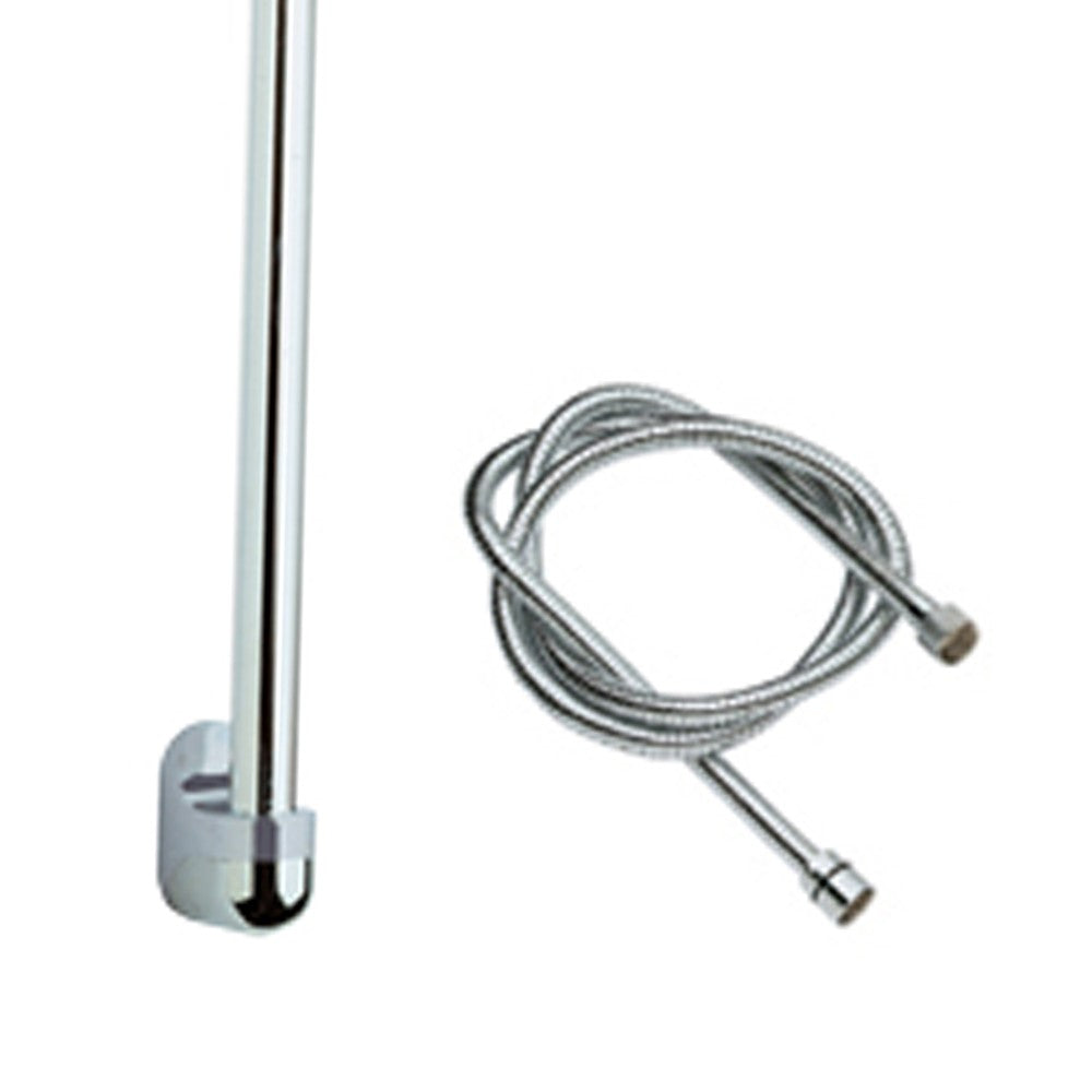 Saliscendi cromo-satinato con flessibile asta toda