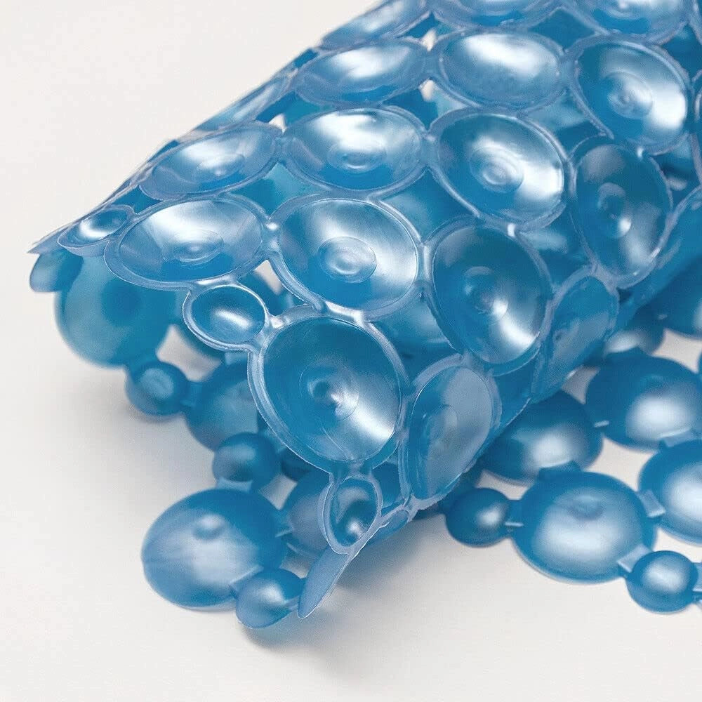 Tappeto Doccia Vasca Ventose Antiscivolo Tappetino Bagno Pvc 35x75 cm Antimuffa Blu