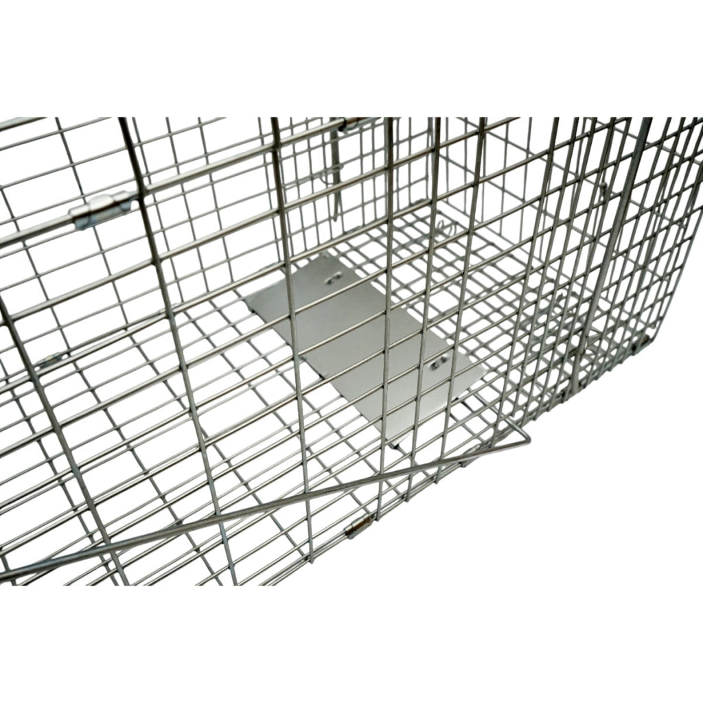Trappola per animali selvatici tipo gabbia, robusta in metallo, 78 x 30 x 32 cm.