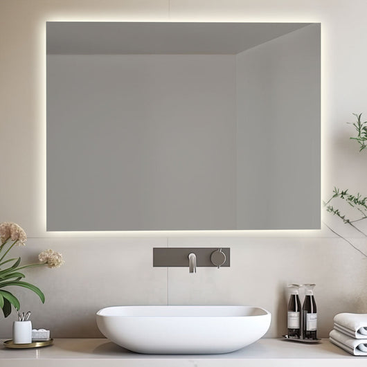 Specchio da bagno retroilluminato reversibile AURORA LED 70x90 Made in Italy