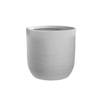 Vaso in resina da esterno interno per piante cilindro di design d.35x34h Raffaello Bianco