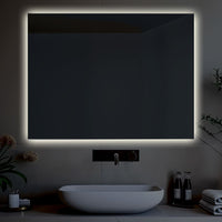 Specchio da bagno retroilluminato reversibile AURORA LED 70x90 Made in Italy