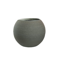 Vaso in resina da esterno interno per piante tondo a sfera di design d.40x33h Botticelli Verde