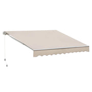 EasyComfort Tenda da Sole a Bracci per Esterno con Manovella, Metallo e Poliestere, 3x2.5m Beige