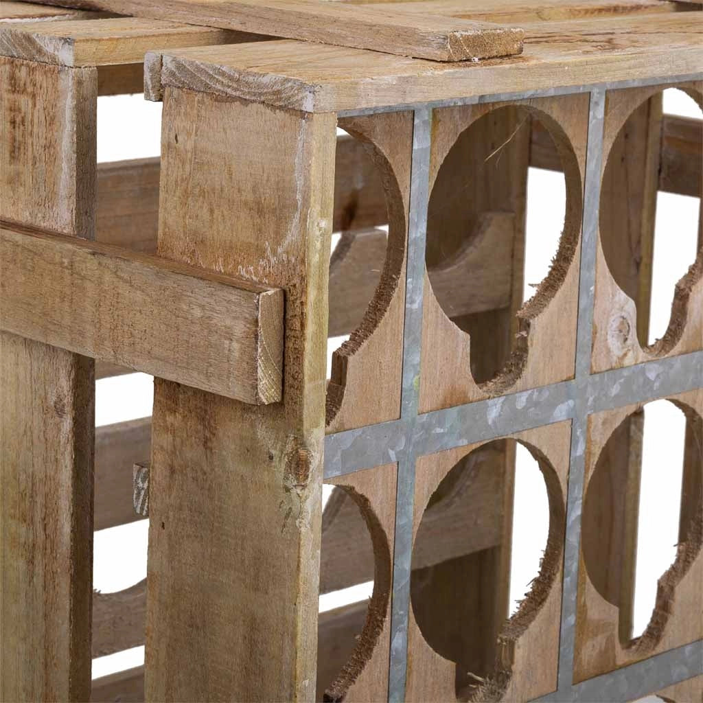 Cassetto portabottiglie in legno marrone 41x32x55h