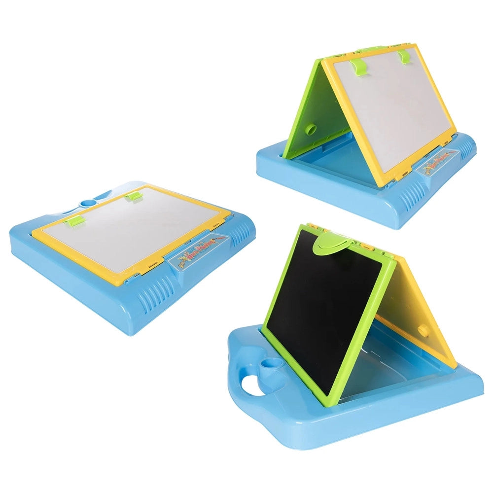 Trade Shop - Banco Attività Doppia Lavagna Con Proiettore Per Bambini 3+ Anni Luminoso Musicale -