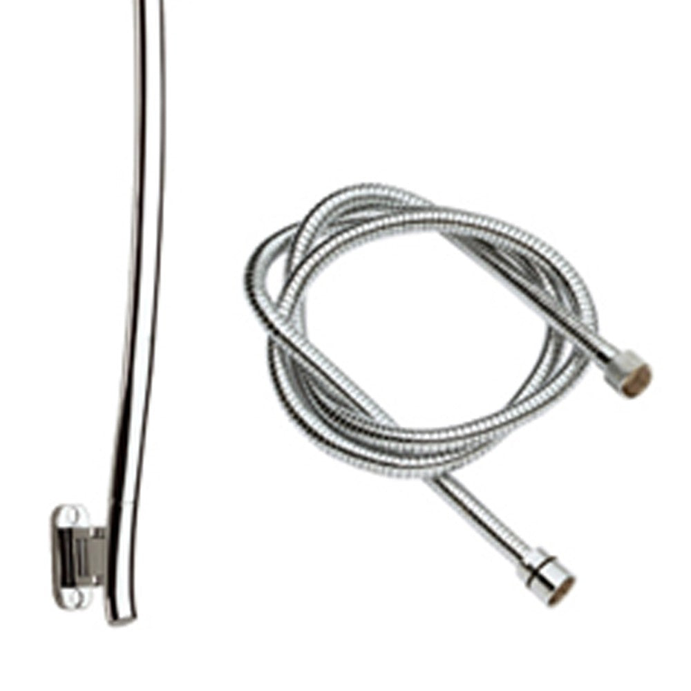 Saliscendi cromato con asta orientabile