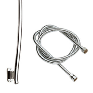 Saliscendi cromato con asta orientabile