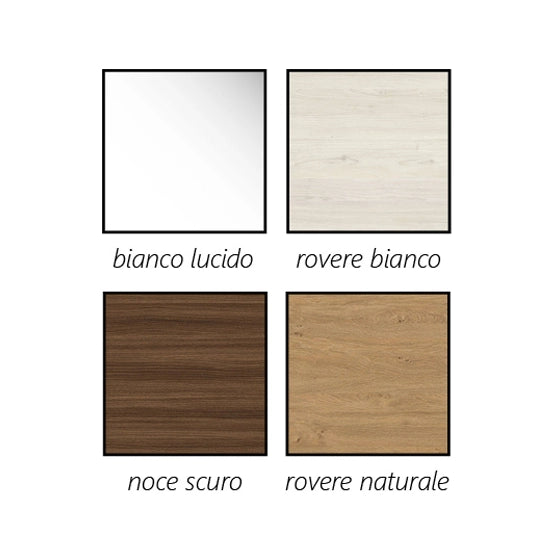 BASE SOSPESA MOBILE BAGNO CON LAVABO MOD. LOFT- cm 101x46 Rovere bianco- DH- pezzi 1