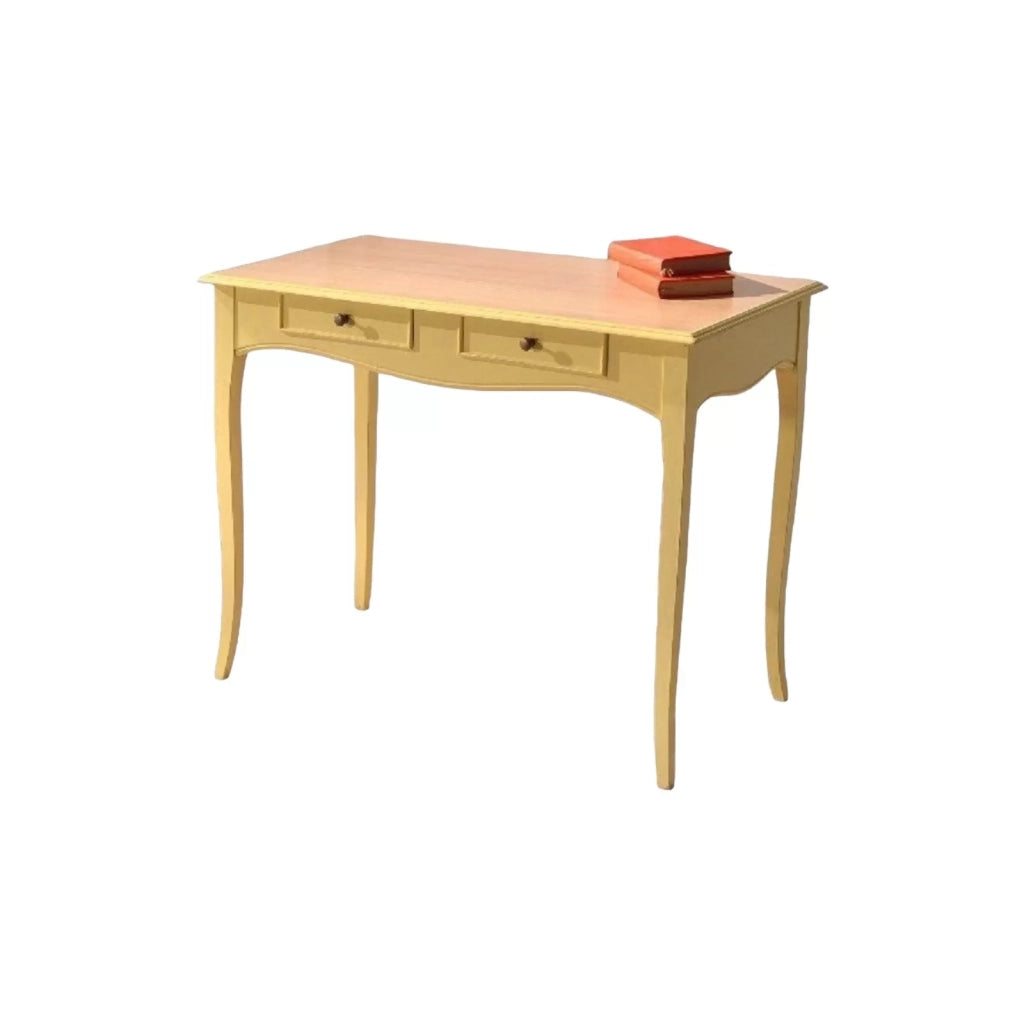 Consolle in legno bicolore giallo e naturale l.101 p.54 h.80 - Mobili 2G