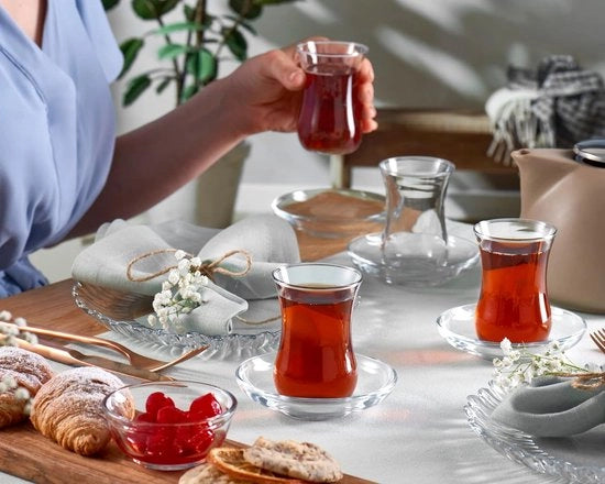 Set di bicchieri da caffè in vetro di alta qualità – set di 6 bicchieri in vetro di lusso