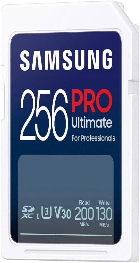 PRO Ultimate Scheda SD 256 GB, UHS-I U3, Full HD & 4K UHD, 200 MB/s di lettura, 130 MB/s di scrittura, scheda di memoria per fotocamera, PC, drone o action cam, incl. lettore di schede USB
