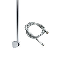 Saliscendi cromato con asta tonda