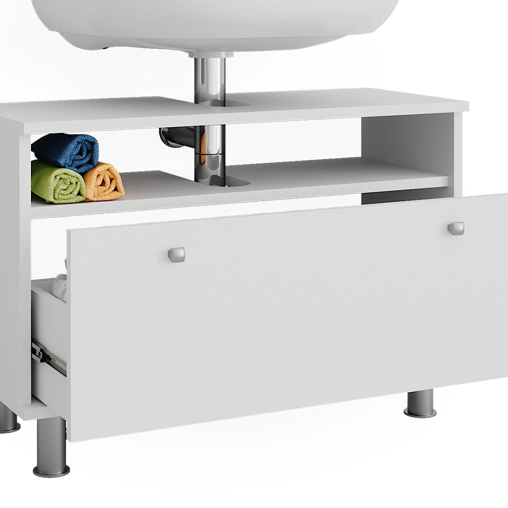 Vicco Mobile sottolavabo per bagno Bianco 80.2 x 54 cm con cassetto