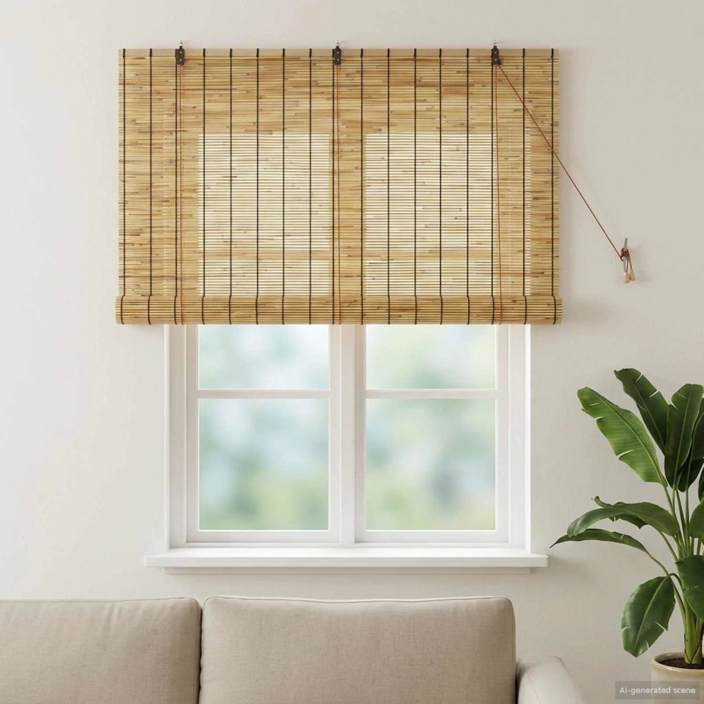 Tenda a rullo Naturale 140 x 160 cm Giunco 42034647