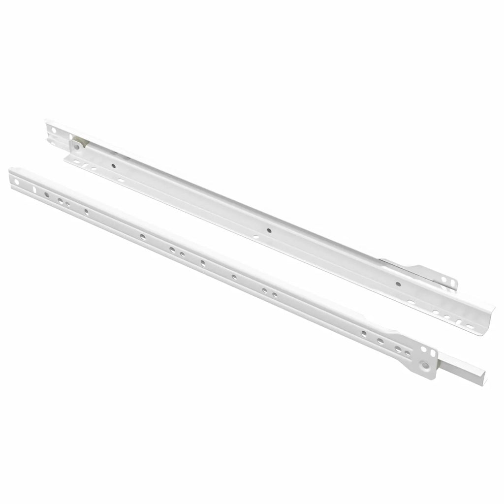 Scorrevole per cassetti 2 pcs Bianco 450 mm Acciaio 864659