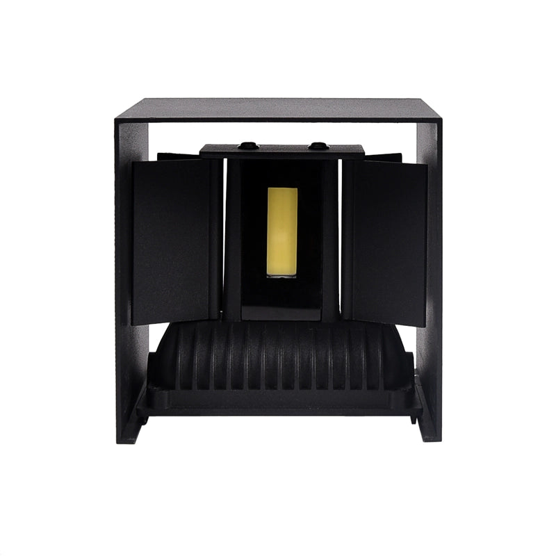 APPLIQUE MODERNO LED CUBO 20W BI-EMISSIONE UP & DOWN LUCE NATURALE - ILLUMINAZIONE DECORATIVA E FUNZIONALE PER CASE UFFICI HOTEL NEGOZI GIARDINI E TERRAZZE