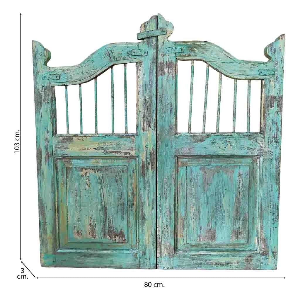 Porta in legno artigianale 80x3x103h cm