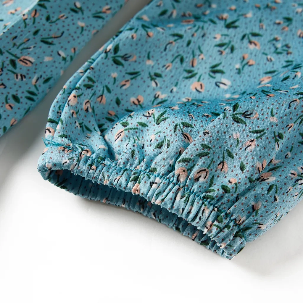 Abito da Bambina a Maniche Lunghe Blu 116 CFW3320515