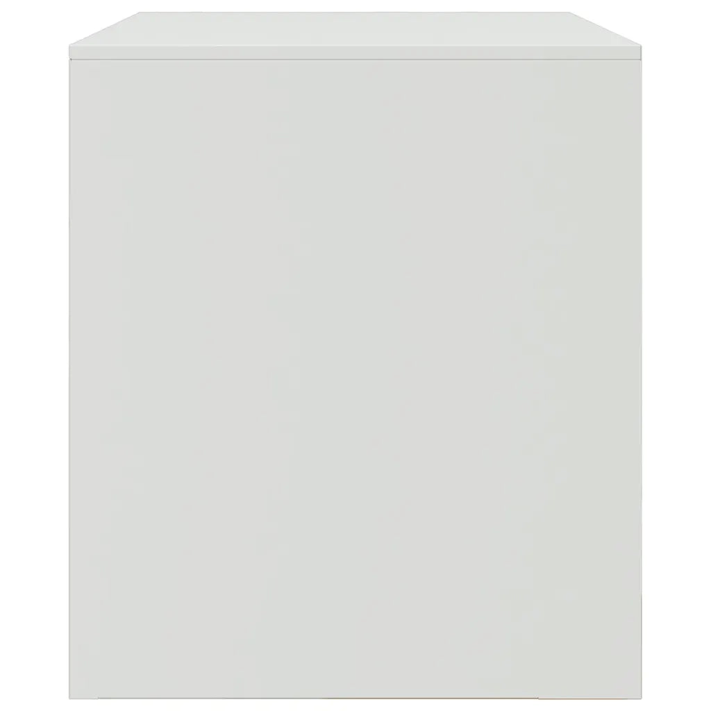 Mobile Porta TV Bianco 67x39x44 cm in Acciaio