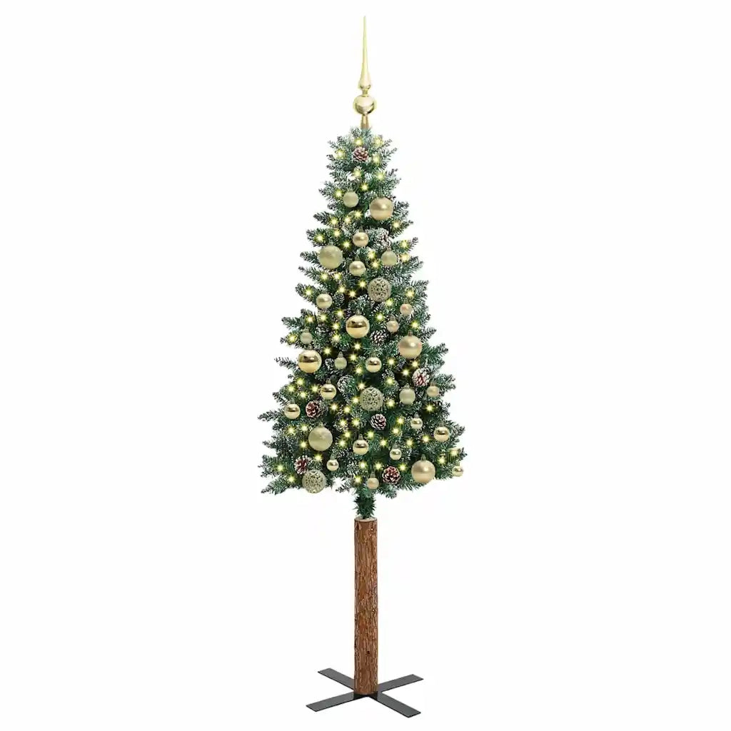 Albero di Natale snodato con 150 LED con supporto Verde 150 cm 3394890