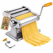 Akitaink Macchina da Pasta 3 Rulli Acciaio Inox con Morsetto