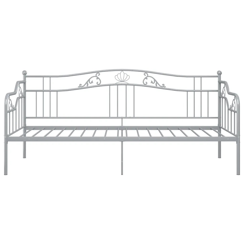 Telaio Divano Letto Grigio in Metallo 90x200 cm 324763
