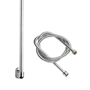 Saliscendi lungo cromato con asta tonda