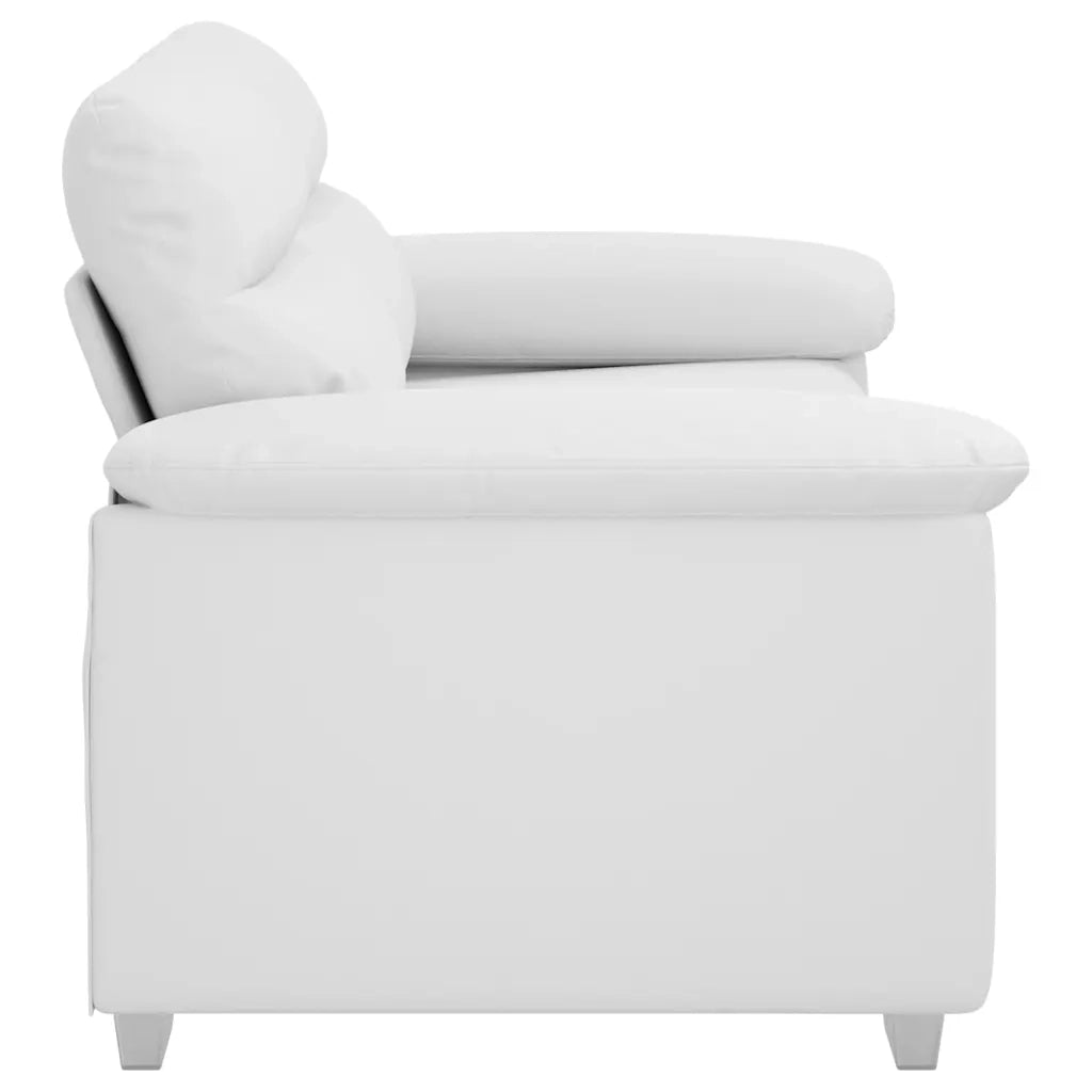 Divano a 2 posti Bianco in Similpelle 160x81x84 cm 4105338