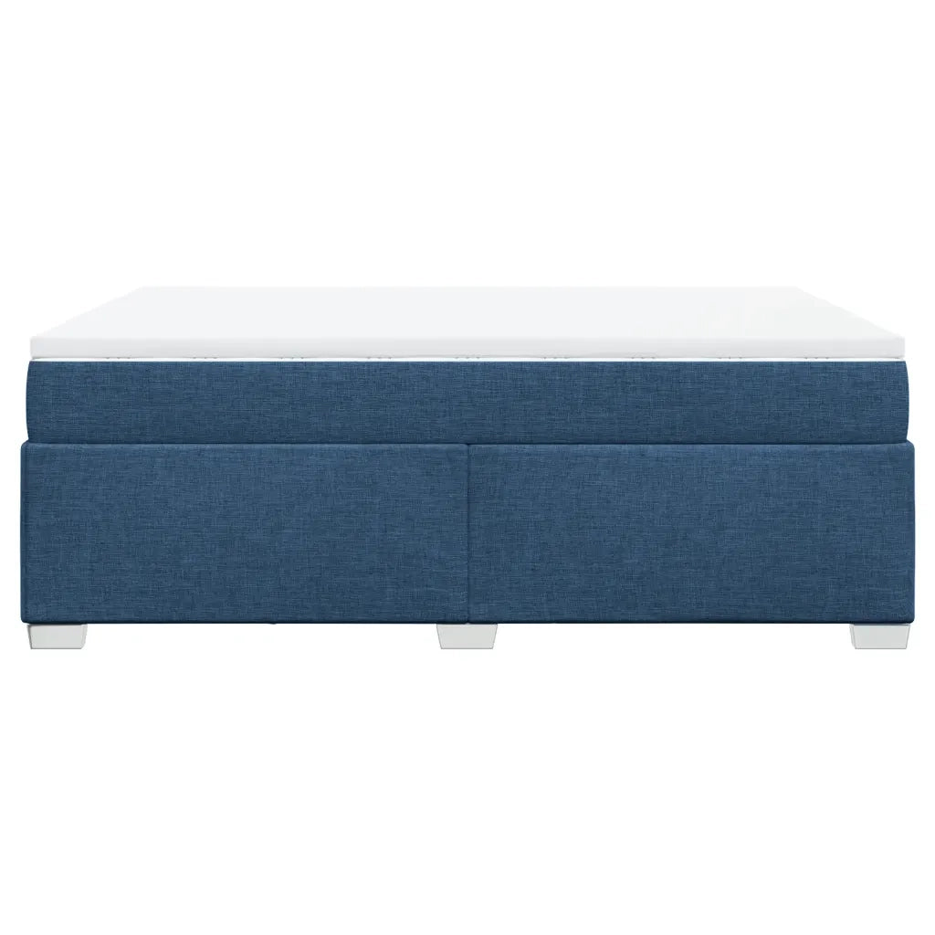 Giroletto a Molle con Materasso Blu 140x200 cm in Tessuto 3285143