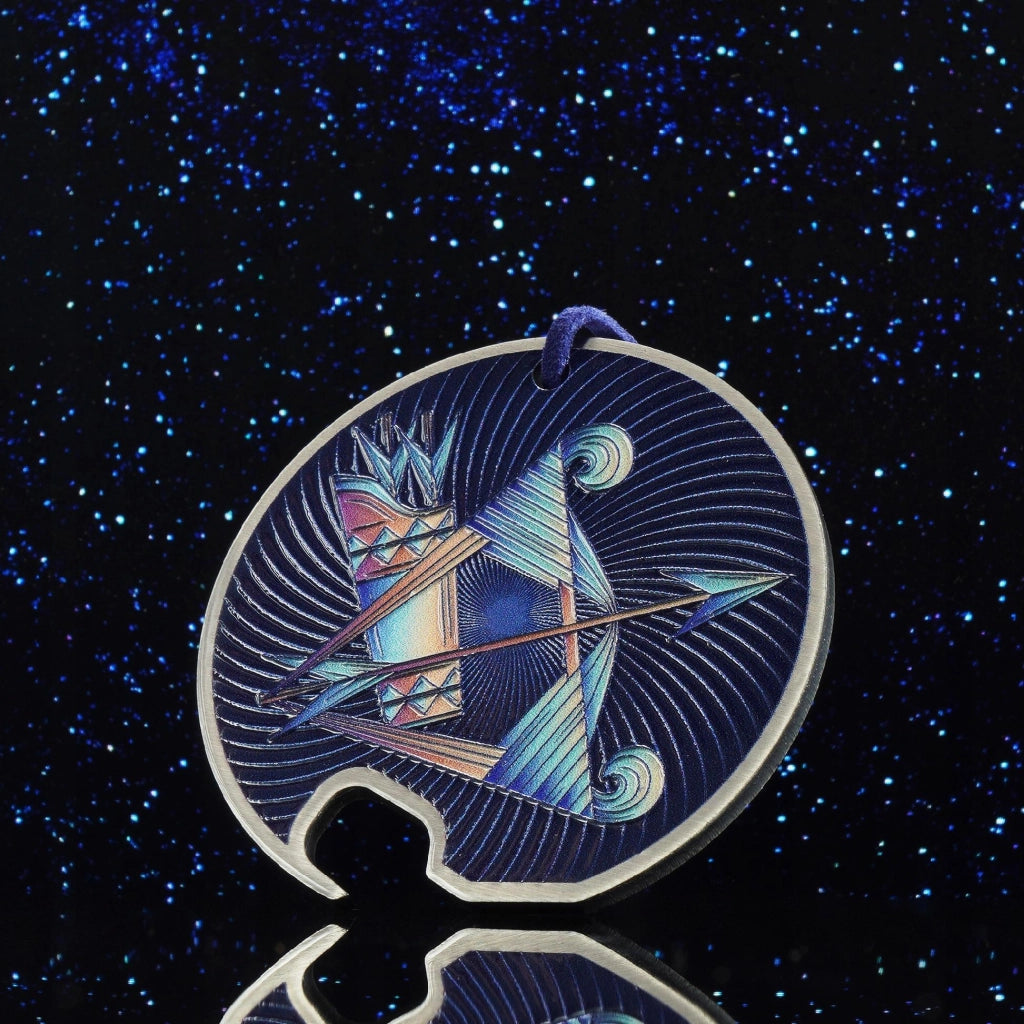 Apribottiglie in metallo KADAX, regalo per segno zodiacale Sagittario, resistente