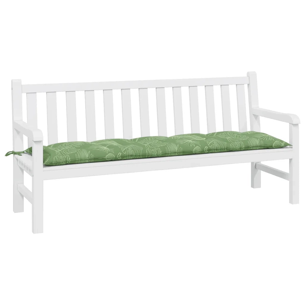 Cuscino per Panca | Cuscini per sedie a Foglie 180x50x7 cm in Tessuto Oxford