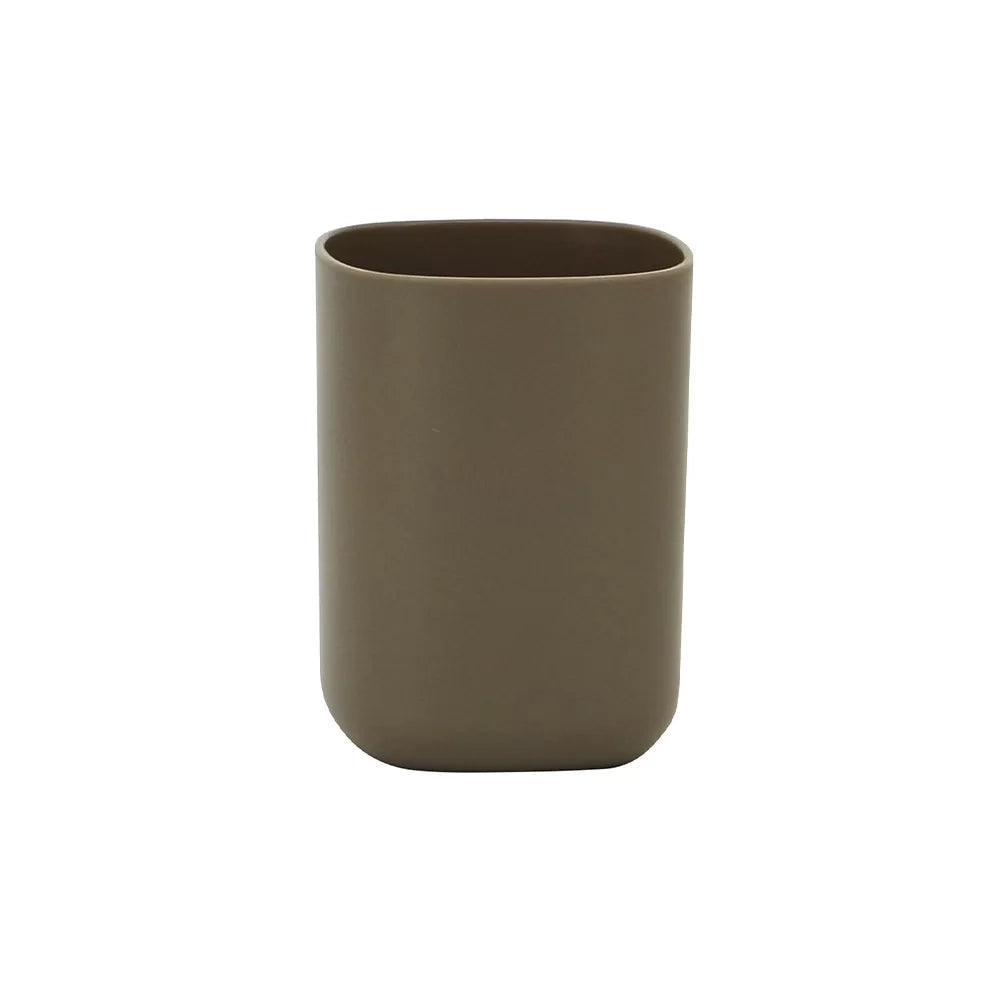 Porta spazzolini beige - serie kubik