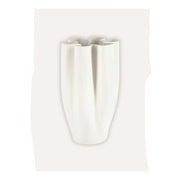 Vaso in ceramica Maeli bianco Ø19x32h
