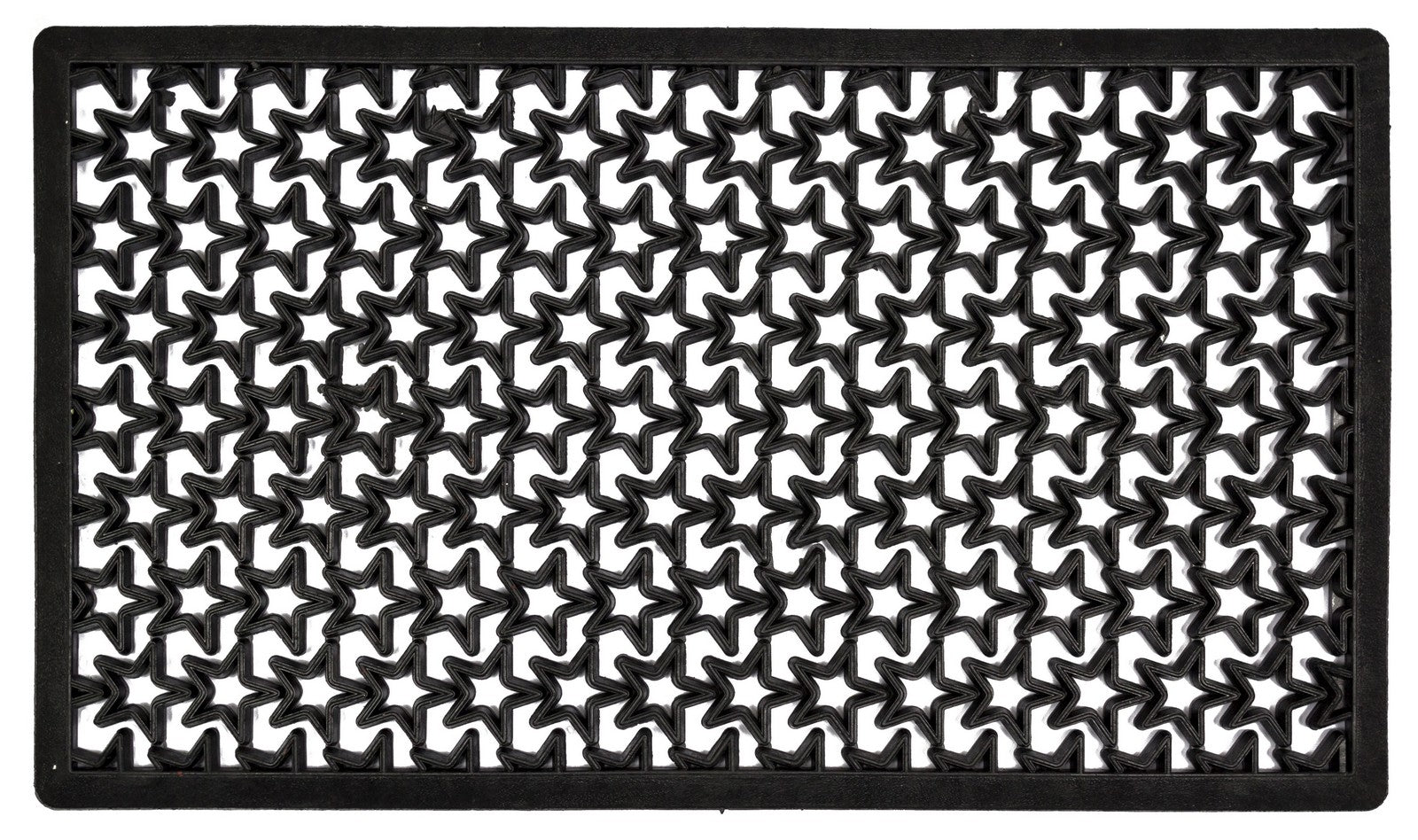 zerbino stellato nero con bordo 40x70 cm cod:ferx.24990