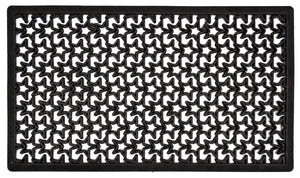 zerbino stellato nero con bordo 40x70 cm cod:ferx.24990