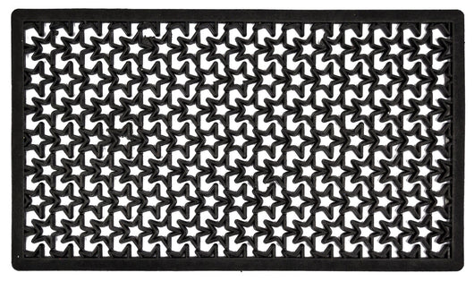 zerbino stellato nero con bordo 40x70 cm cod:ferx.24990