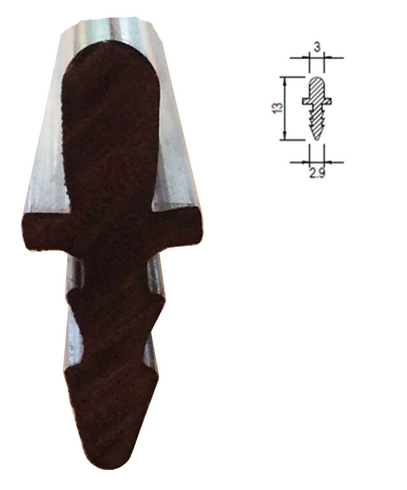 profilo guida in plastica mt.2 cod:ferx.24992