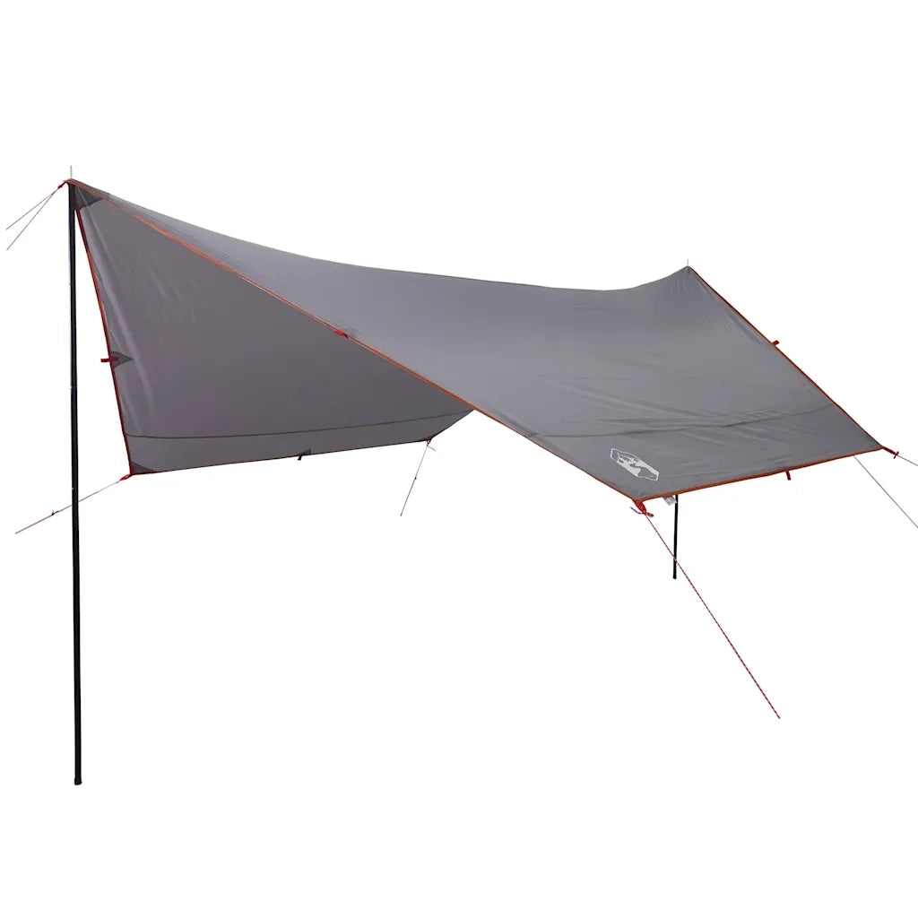 Telone da Campeggio Grigio e Arancione 430x380x210 cm Impermeabile 94681