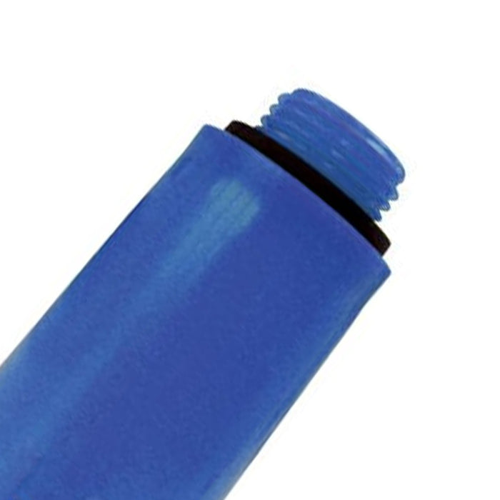 Tappo di collaudo impianti blu plastica