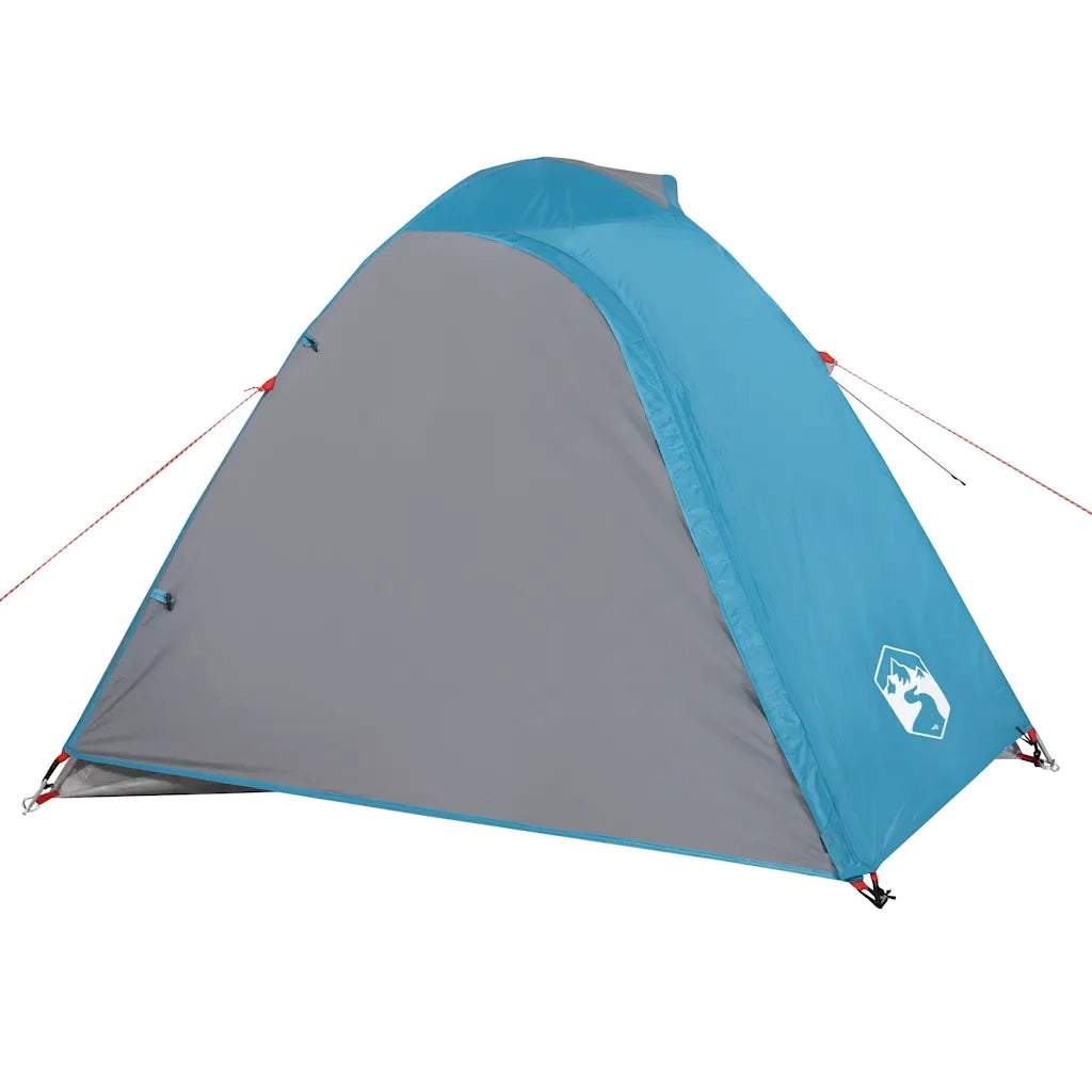 Tenda da Campeggio a Cupola per 3 Persone-Tenda per Escursionismo Blu Impermeabile 389269