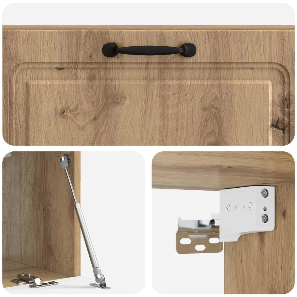 Mobile Porta TV da Muro Rovere Artigianale 98 x 31 x 30 cm
