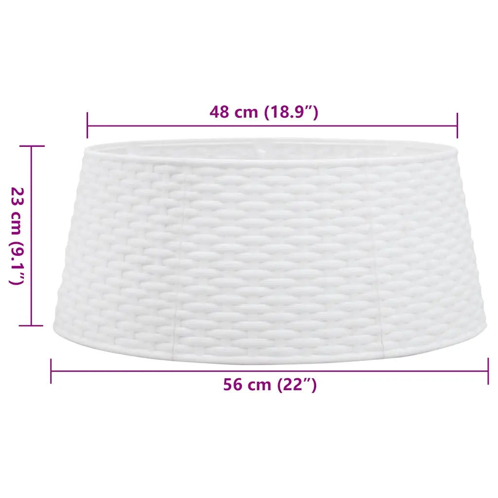 Gonna per Albero di Natale Bianca ?56x23 cm in Plastica CFW7530660