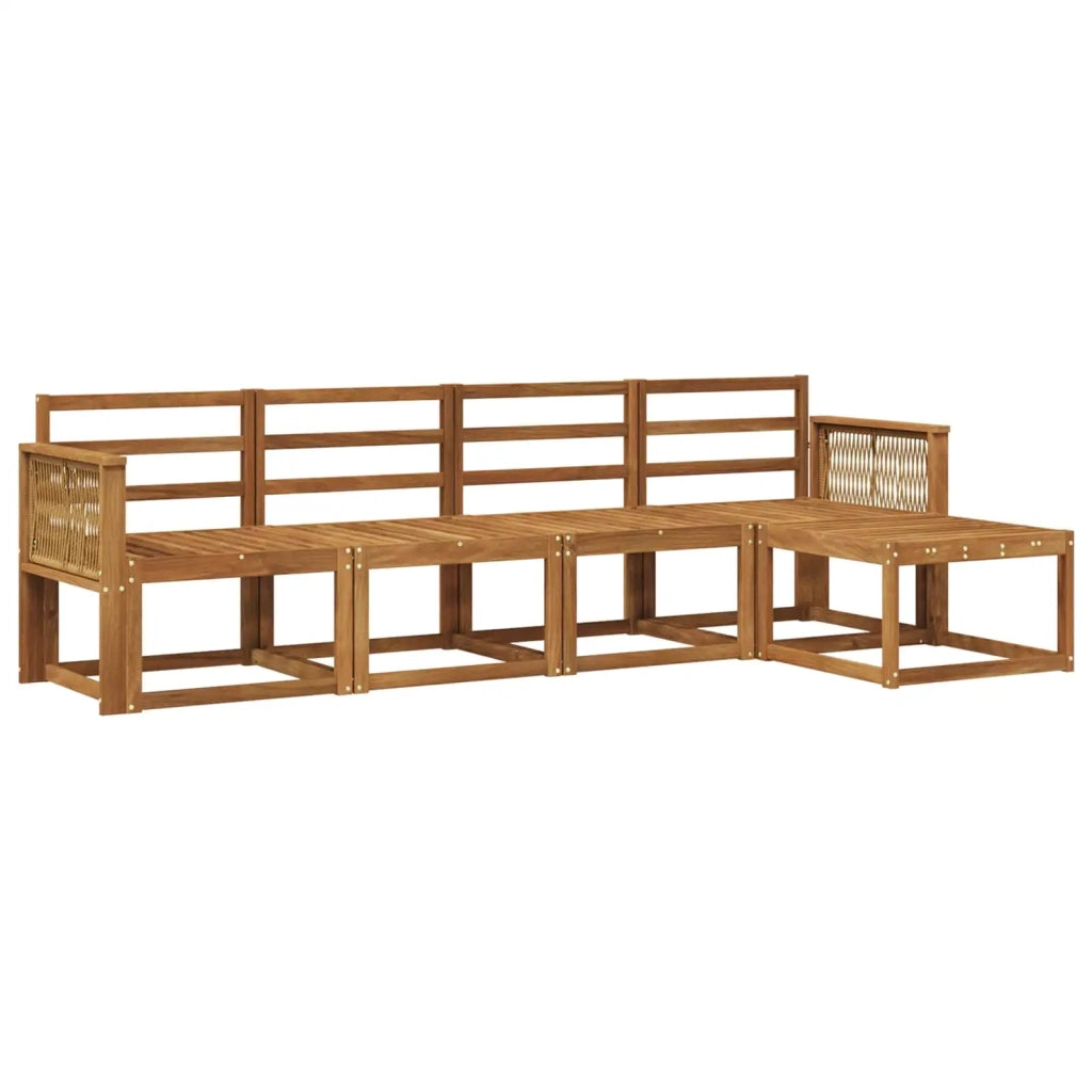 Set di divani da esterno 5 pcs Naturale