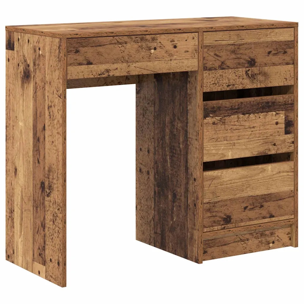 Scrivania | Tavolo da Ufficio Legno vecchio 90 x 37.5 x 75 cm Legno multistrato