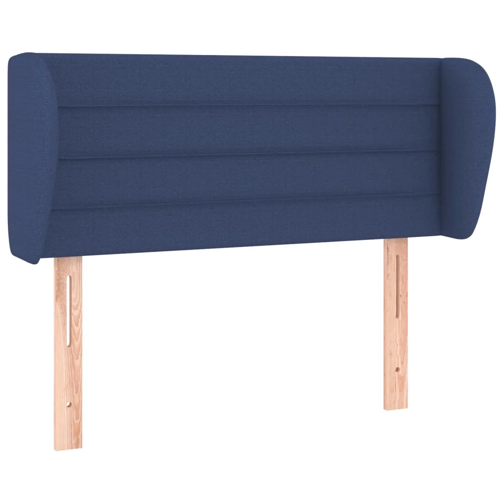 Testiera ad Orecchio Blu 93x23x78/88 cm in Tessuto 3117272