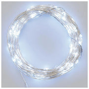 Lotti Catena 100 Microled Bianco Freddo a Batteria