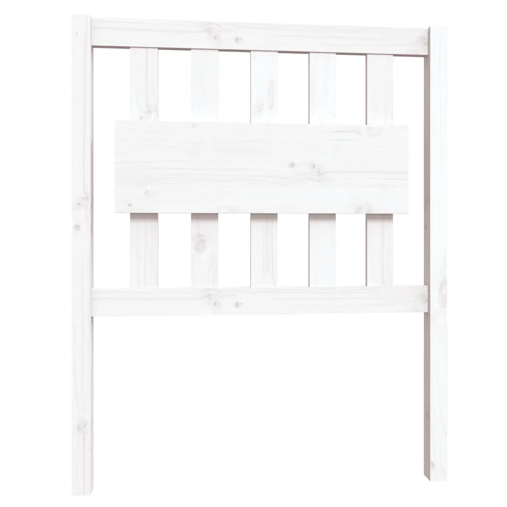 Giroletto-Struttura Letto in Legno Massello Bianco 75x190 cm Small Single 747447