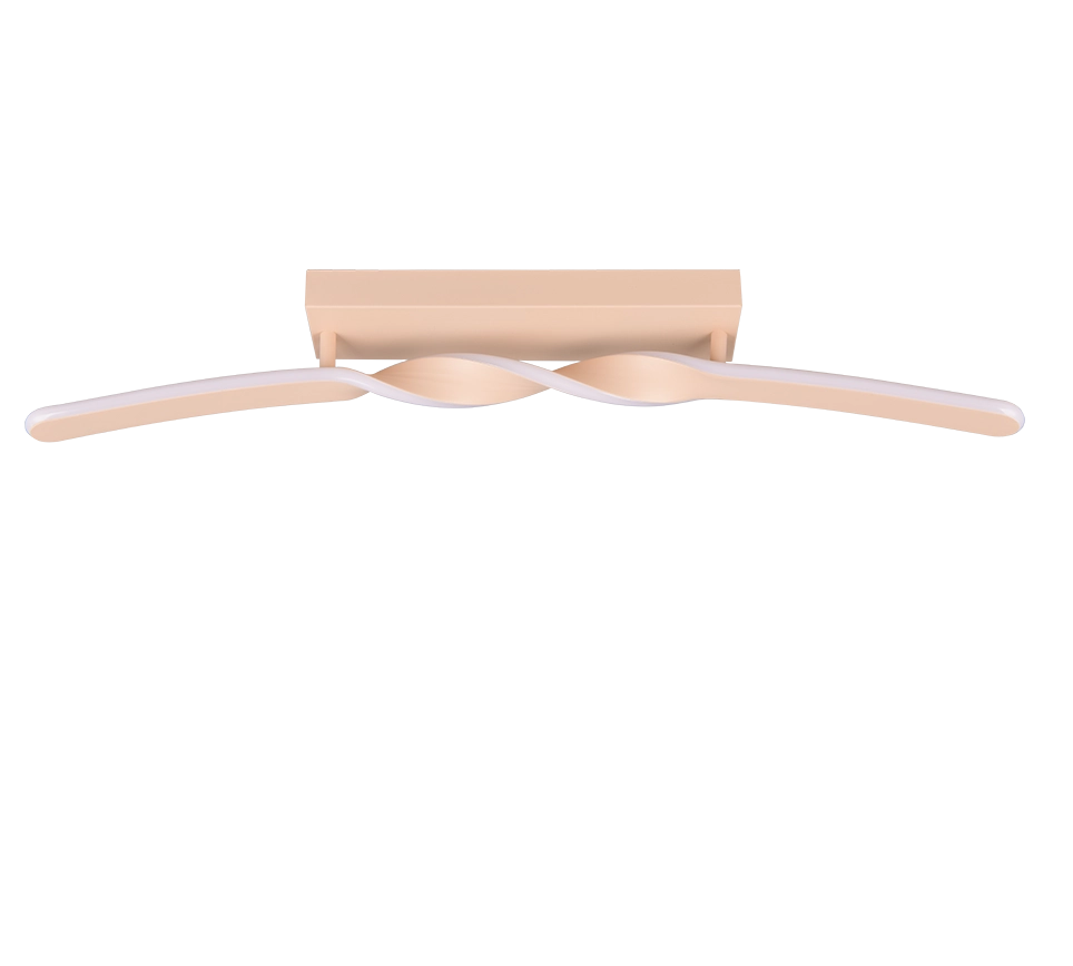 Plafoniera LED, metallo, sabbia, L 80 cm, Ginko