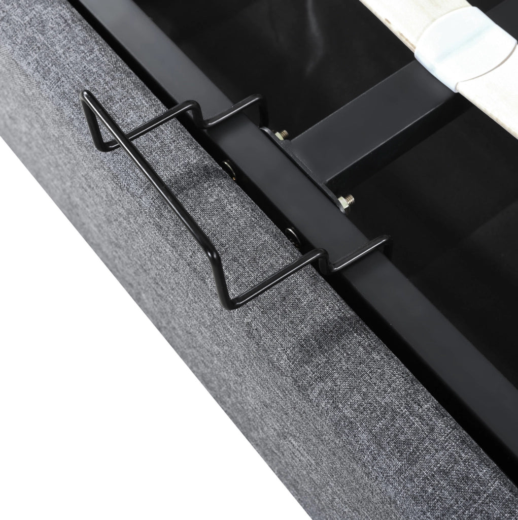 Letto matrimoniale 140x200 con LED, USB e contenitore